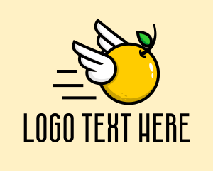 Healthy Living - Lemon Express Delivery logo design