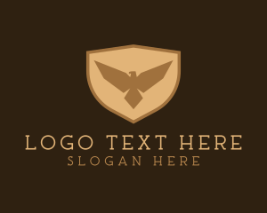 Brown - Eagle Badge Security logo design