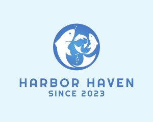 Marine Fish Aquarium  logo design