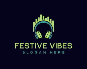Festival - Rave Festival Headset logo design