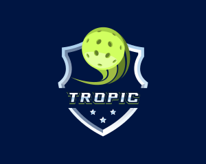 Pickleball Sport Varsity Logo