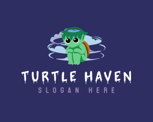 Scary Turtle Ghost logo design