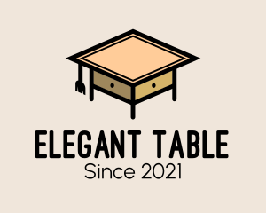 Table - School Table Furniture logo design