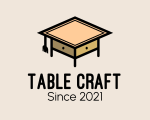 Table - School Table Furniture logo design