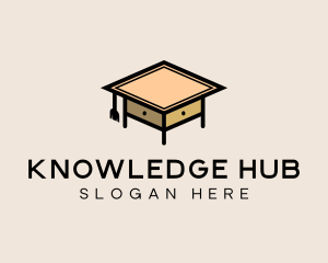 School Table Furniture logo design