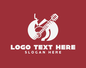 String Instrument - Guitarist Music Performer logo design