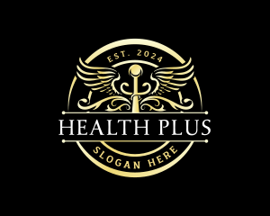 Caduceus Health Hospital logo design