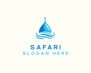 Water Flow Droplet Logo