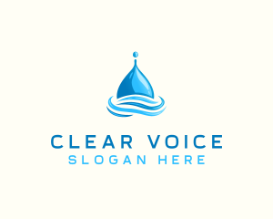 Water Flow Droplet logo design