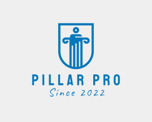 Shield Pillar Protection  logo design