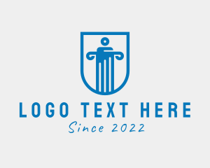 Athens - Shield Pillar Protection logo design