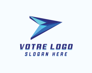 Shipment - Logistics Forwarding Plane logo design