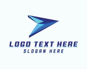 Shipment - Logistics Forwarding Plane logo design