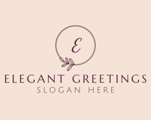 Glamorous Feminine Leaf logo design