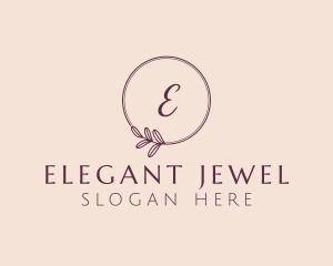 Glamorous Feminine Leaf logo design