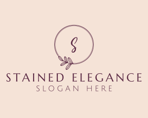 Glamorous Feminine Leaf logo design