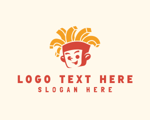 Gourmet - French Fries Guy Diner logo design