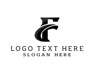 Logistics - Flight Aviation Letter F logo design