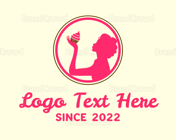 Lady Cupcake Baker Logo