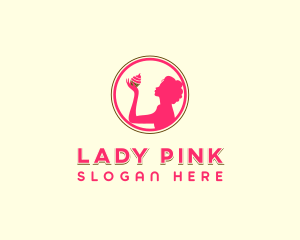 Lady Cupcake Baker logo design