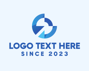 Abstract Style - 3D Digital Tech logo design