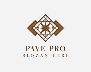 Tile Pattern Flooring logo design