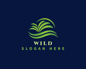 Splash - Organic Leaves Wave logo design