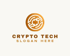 Cryptocurrency - Gold Coin Cryptocurrency logo design