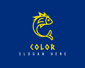 Pet Shop - Electric Yellow Fin Fish logo design