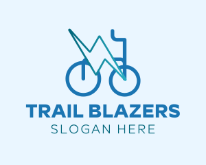 Blue Electric Bike logo design