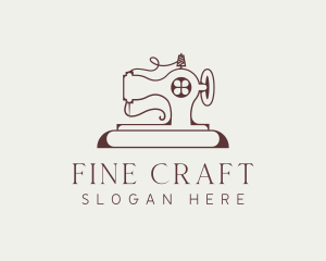 Traditional Sewing Machine logo design