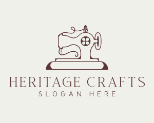 Traditional - Traditional Sewing Machine logo design