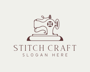 Needlework - Traditional Sewing Machine logo design