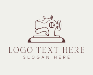Embroidery - Traditional Sewing Machine logo design