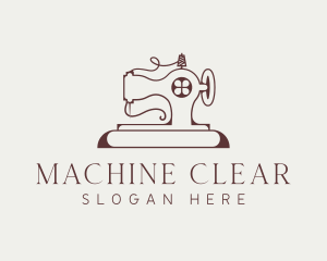 Traditional Sewing Machine logo design