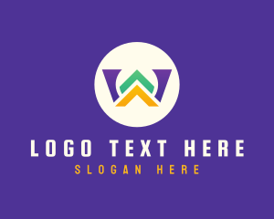 Logistics - Abstract Letter W Symbol logo design
