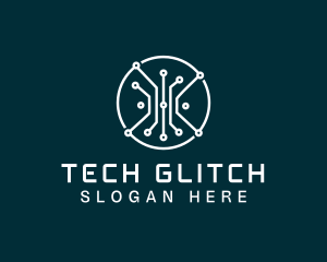 Tech Cyber Circuit logo design