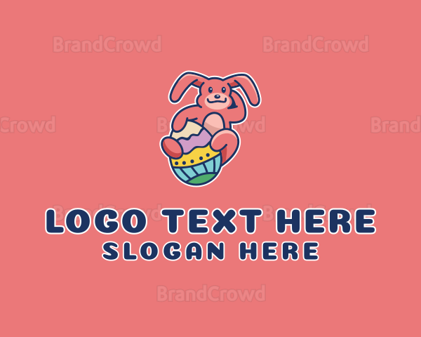 Easter Egg Rabbit Logo