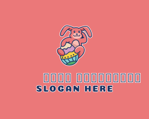 Mascot - Easter Egg Rabbit logo design