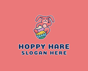 Easter Egg Rabbit  logo design