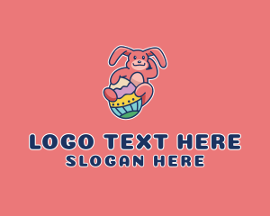 Easter Egg Rabbit  Logo