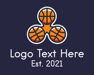 Toy Store - Basketball Fidget Spinner logo design