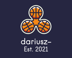 Sporting Goods - Basketball Fidget Spinner logo design