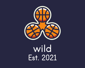 Ball - Basketball Fidget Spinner logo design
