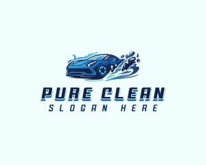 Cleaning Car Wash logo design