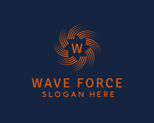 Technology Wave Streak logo design