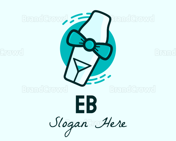 Bow Tie Cocktail Shaker Logo