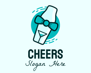 Bow Tie Cocktail Shaker Logo
