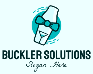 Bow Tie Cocktail Shaker logo design