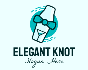 Bow Tie Cocktail Shaker logo design